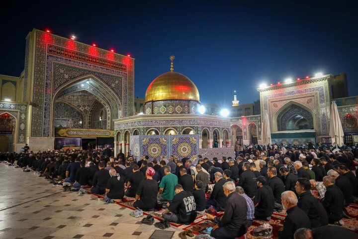 تصاویر /مراسم عزاداری مردم قزوین در مشهد مقدس باحضور امام جمعه قزوین