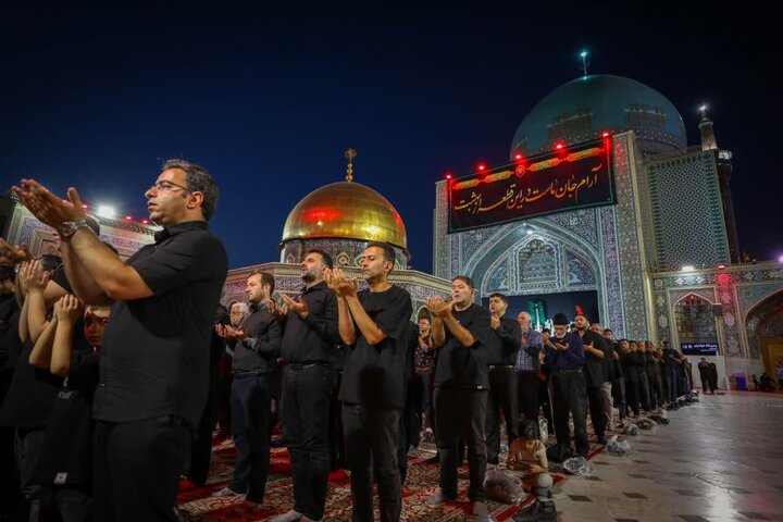 تصاویر /مراسم عزاداری مردم قزوین در مشهد مقدس باحضور امام جمعه قزوین