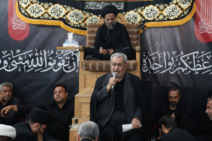 مراسم عزاداری شهادت امام رضا علیه السلام در دفتر آیت الله اراکی
