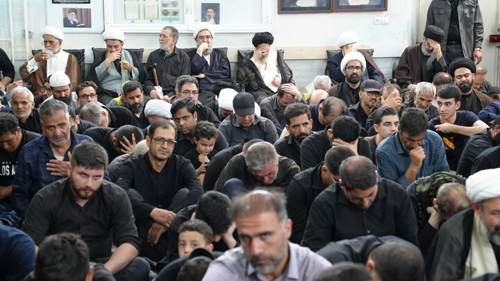 مراسم عزاداری شهادت امام رضا علیه السلام در دفتر آیت الله اراکی