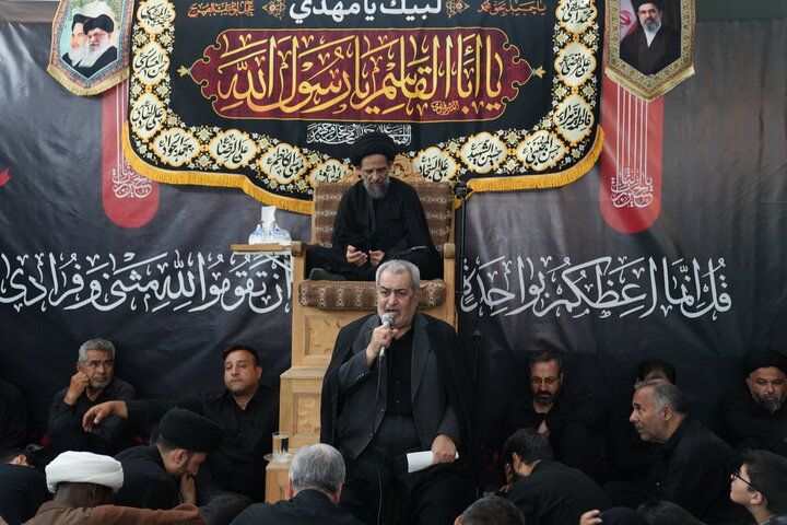 مراسم عزاداری شهادت امام رضا علیه السلام در دفتر آیت الله اراکی