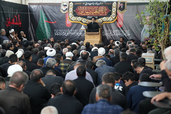 مراسم عزاداری شهادت امام رضا علیه السلام در دفتر آیت الله اراکی