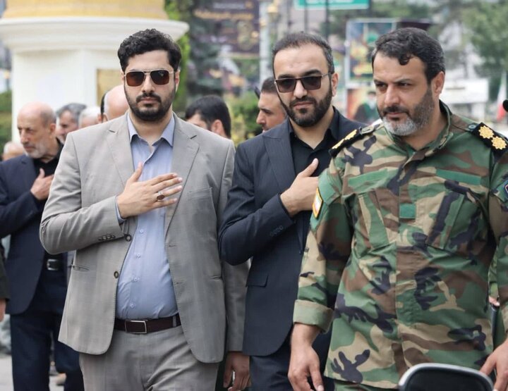 تصاویر/ دسته عزای شهادت امام رضا (ع) در شهرستان کلاردشت و عزاداری در مسجد جامع شهرستان
