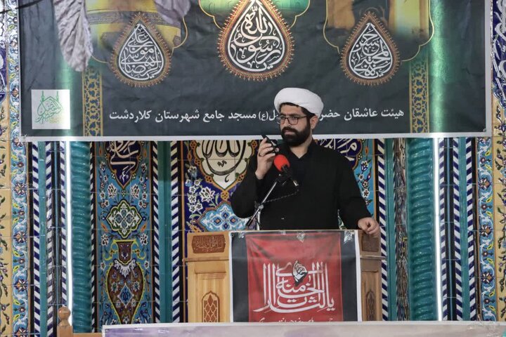 تصاویر/ دسته عزای شهادت امام رضا (ع) در شهرستان کلاردشت و عزاداری در مسجد جامع شهرستان