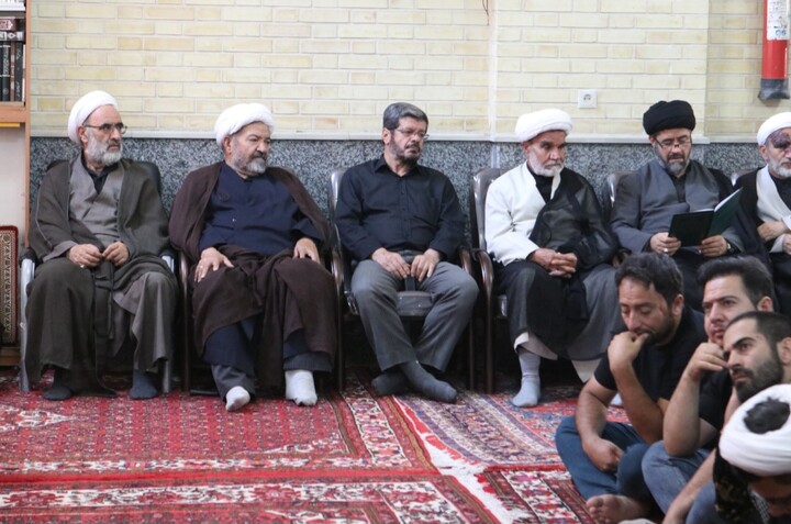 تصاویر/ مراسم عزاداری شهادت امام رضا (ع) در حوزه علمیه همدان