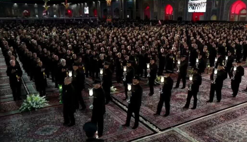 مراسم خطبه‌خوانی شب شهادت امام رضا(ع) در حرم مطهر رضوی