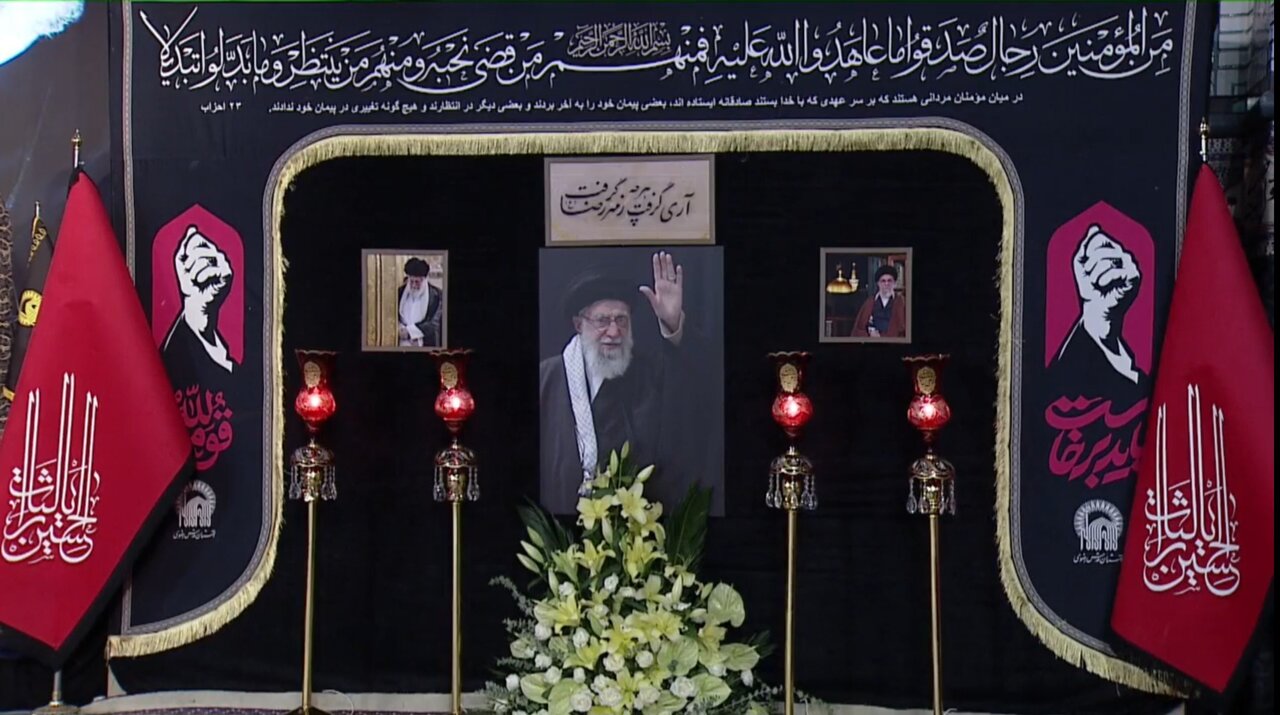 مراسم خطبه‌خوانی شب شهادت امام رضا(ع) در حرم مطهر رضوی