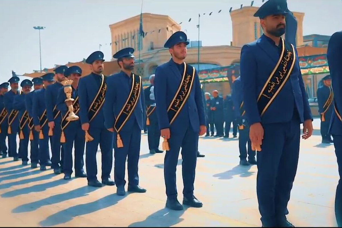 فیلم | دوباره می‌زنم از دل صدا امام رضا؛ دسته عزاداری خادمان در حرم بانوی کرامت