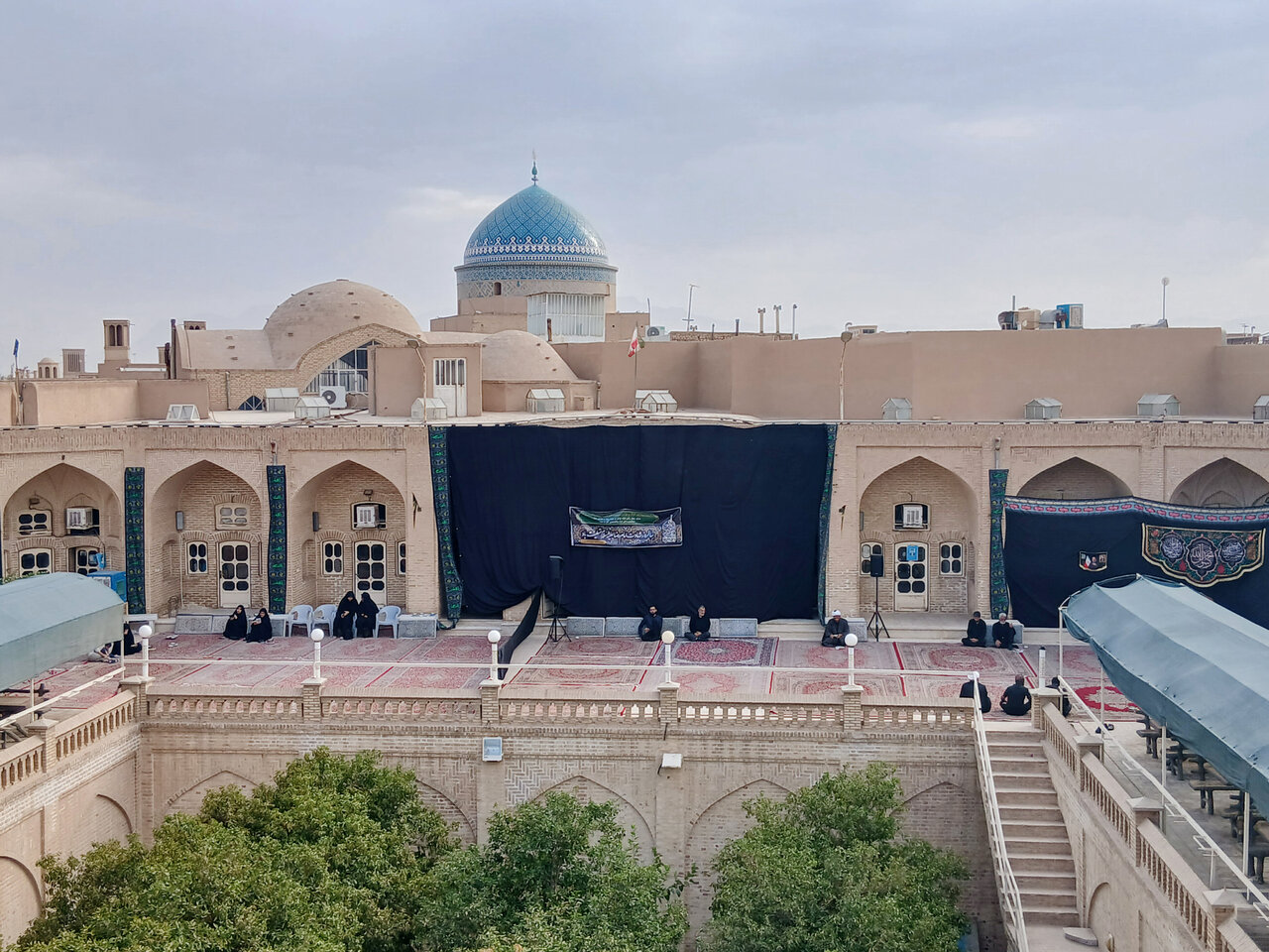پایان مراسم روضه‌خوانی ماه مبارک صفر در مدرسه علمیه امام خمینی(ره) یزد