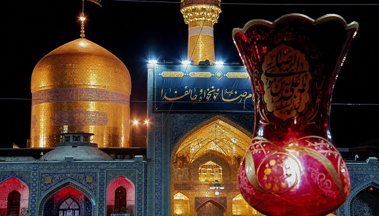 مراسم شام غریبان در حرم رضوی
