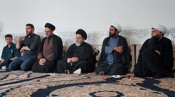 تصاویر/ دیدار قائم مقام حوزه علمیه همدان با خانواده مرحوم حجت‌ الاسلام امیر خدابنده لو