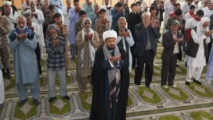 تصاویر/ آیین عبادی سیاسی نماز جمعه شهرستان زهک