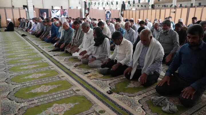 تصاویر/ آیین عبادی سیاسی نماز جمعه شهرستان زهک