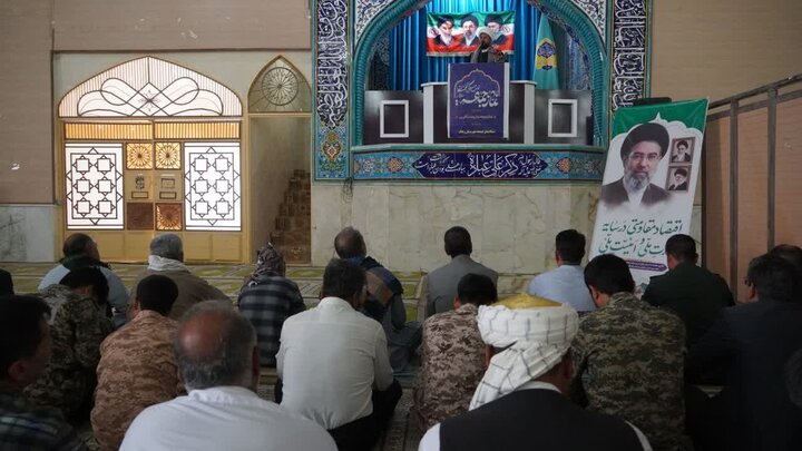تصاویر/ آیین عبادی سیاسی نماز جمعه شهرستان زهک