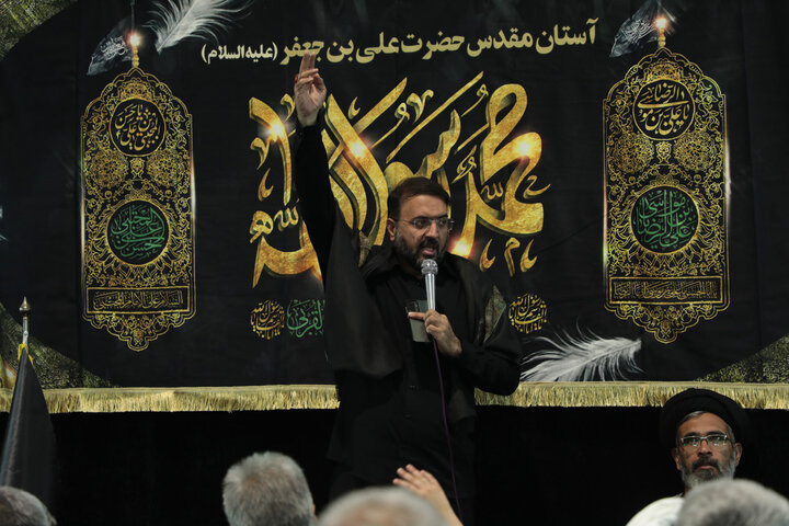 تصاویر/ سوگ رضوی در حرم مطهر امامزاده علی بن جعفر(ع) قم؛ آیین عزاداری شهادت حضرت رضا(ع)