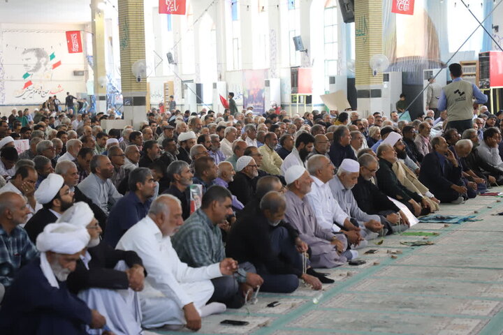 تصاویر/ آیین عبادی سیاسی نماز جمعه شهرستان زاهدان
