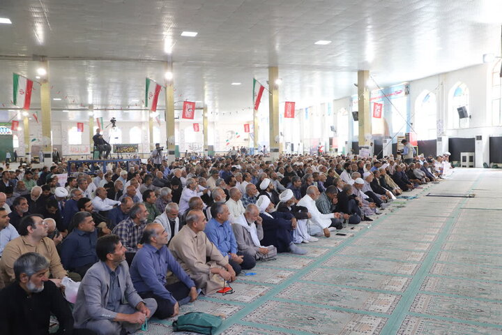 تصاویر/ آیین عبادی سیاسی نماز جمعه شهرستان زاهدان