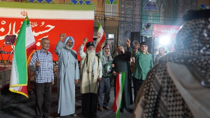 اجتماع محوری شهر اهواز در حمایت از کشور عزیزمان ایران