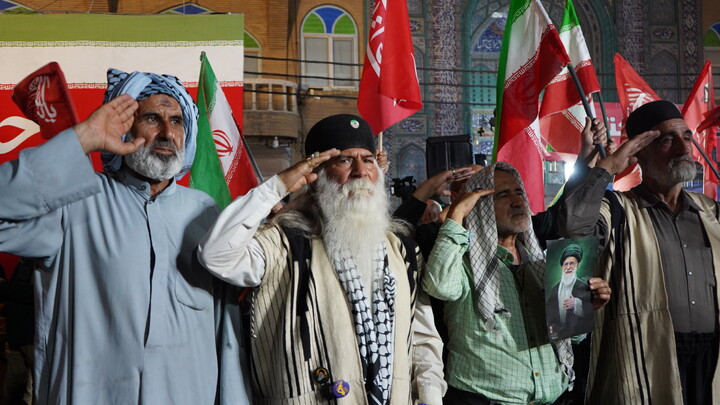 اجتماع محوری شهر اهواز در حمایت از کشور عزیزمان ایران