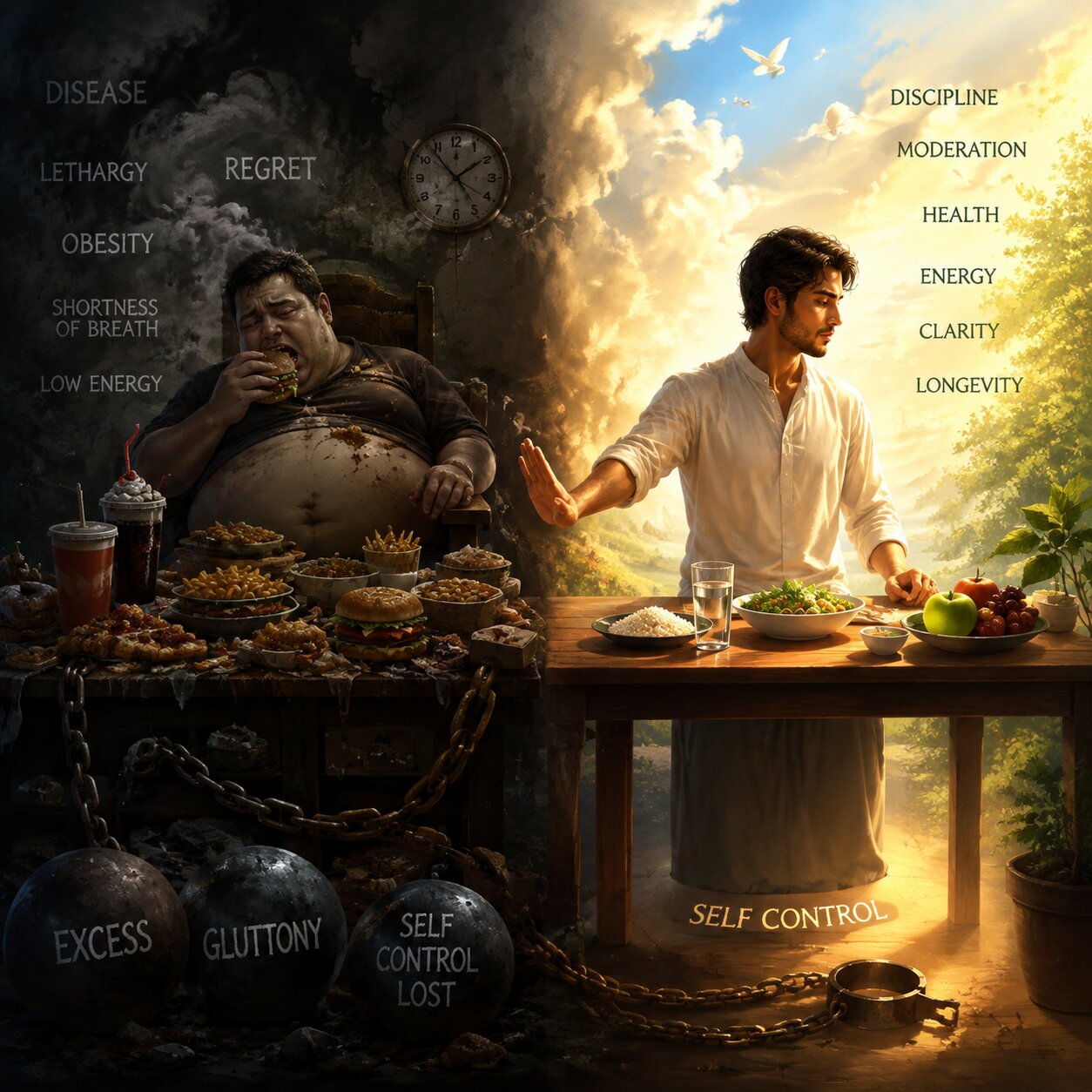 La moderación como medicina: El consejo del Imam Kazim (p) para la salud del cuerpo
