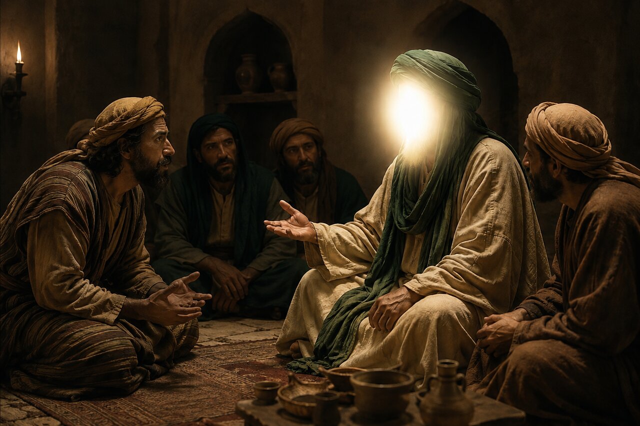 مناظره‌خوانی |  مسلمان شدن منکر خدا پس از مناظره با امام صادق(ع)
