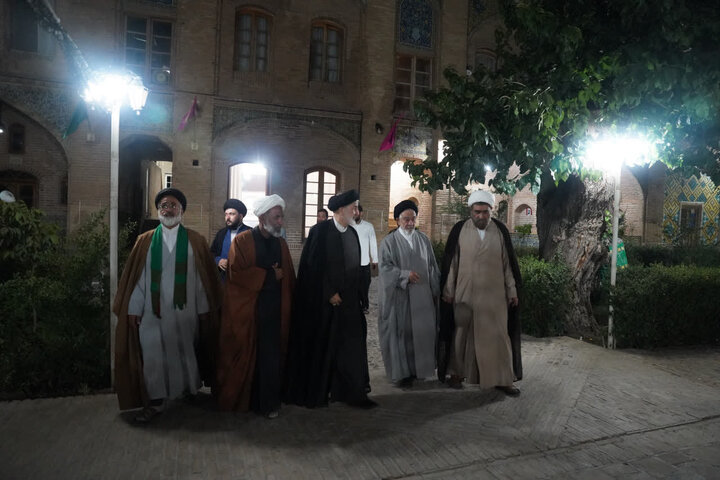 تصاویر /بازدید مشاور ریئس جمهور در امور روحانیت از مدرسه  علمیه صالحیه  قزوین