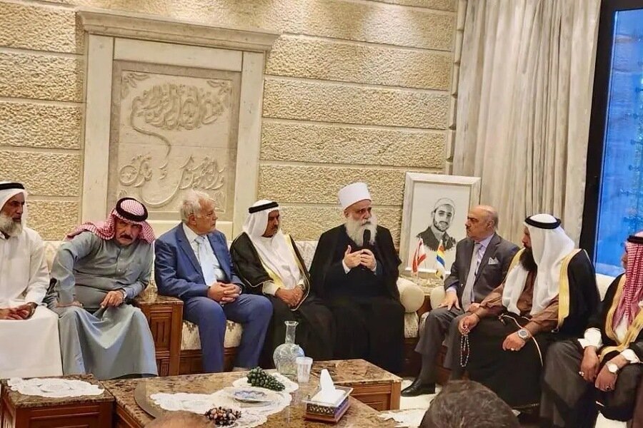 غاصب دشمن سے امن ناممکن ہے: لبنانی دروزی رہنما