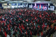 تہران کے مصلائے امام خمینی میں رہبر شہید انقلاب امام خامنہ ای کے چہلم کی مجلس کا انعقاد