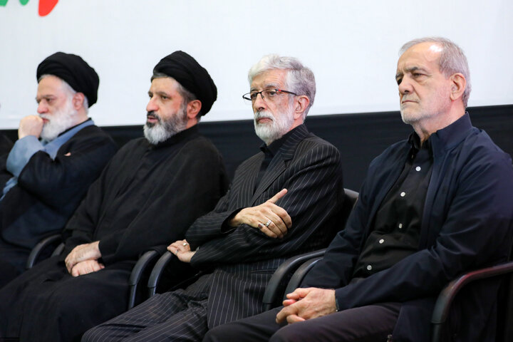 تصاویر/ مراسم بزرگداشت چهلم تشییع و تدفین «آقای شهید ایران» در مصلای امام خمینی تهران