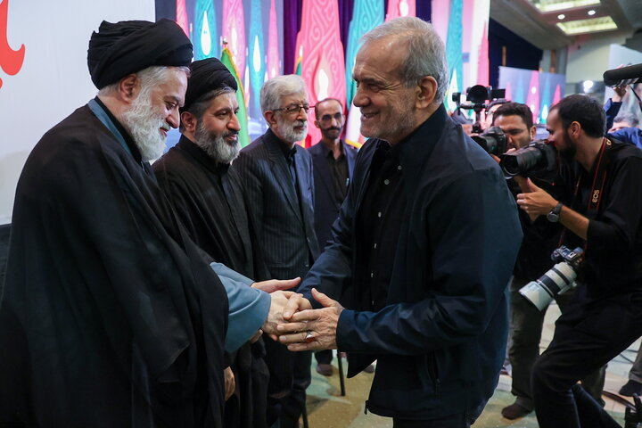 تصاویر/ مراسم بزرگداشت چهلم تشییع و تدفین «آقای شهید ایران» در مصلای امام خمینی تهران