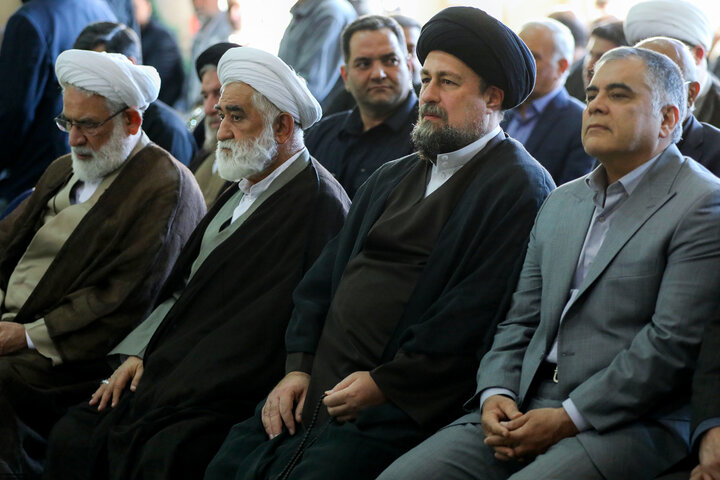 تصاویر/ مراسم بزرگداشت چهلم تشییع و تدفین «آقای شهید ایران» در مصلای امام خمینی تهران