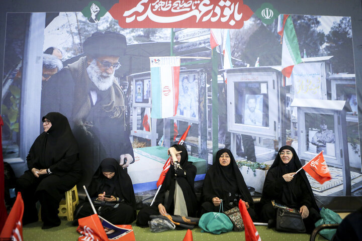تصاویر/ مراسم بزرگداشت چهلم تشییع و تدفین «آقای شهید ایران» در مصلای امام خمینی تهران