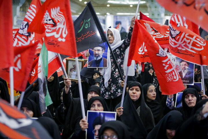تصاویر/ مراسم بزرگداشت چهلم تشییع و تدفین «آقای شهید ایران» در مصلای امام خمینی تهران