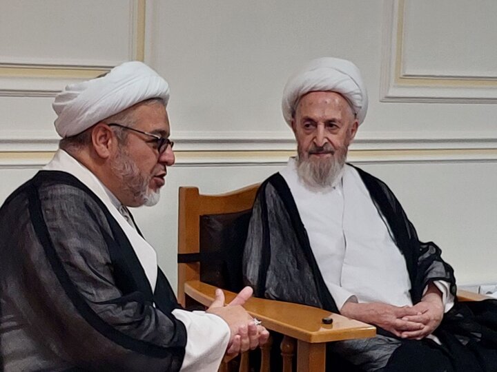 دیدار آیت‌الله اشرفی شاهرودی با حضرت آیت‌الله سبحانی