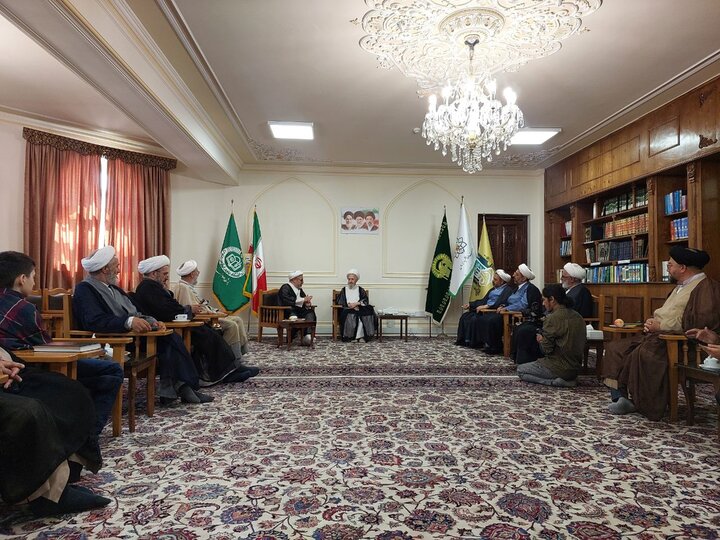 دیدار آیت‌الله اشرفی شاهرودی با حضرت آیت‌الله سبحانی