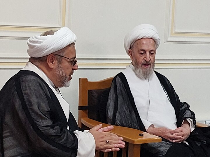 دیدار آیت‌الله اشرفی شاهرودی با حضرت آیت‌الله سبحانی