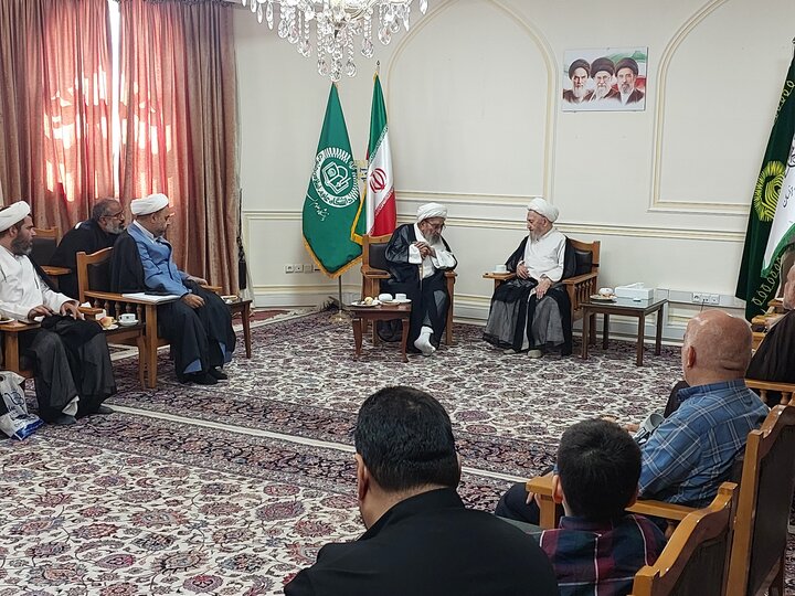 دیدار آیت‌الله اشرفی شاهرودی با حضرت آیت‌الله سبحانی
