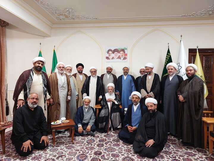 دیدار آیت‌الله اشرفی شاهرودی با حضرت آیت‌الله سبحانی