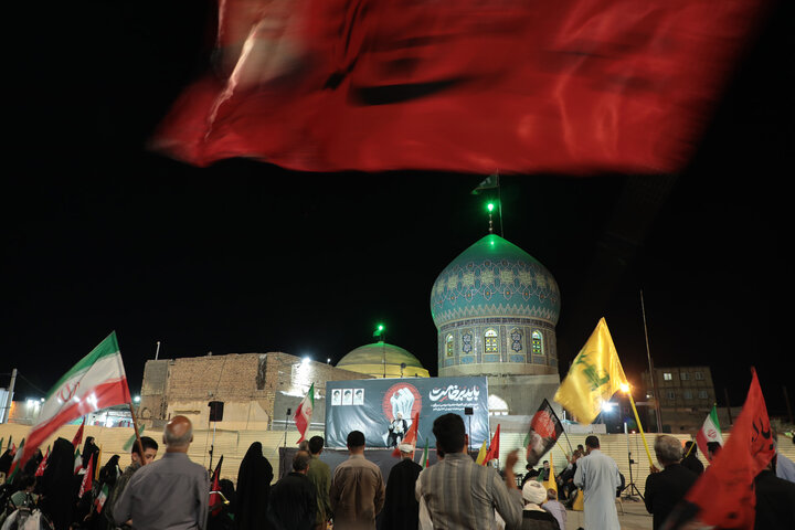 بزرگداشت چهلمین روز تدفین امام شهید آیت‌الله خامنه‌ای در حرم حضرت موسی مبرقع(ع)قم