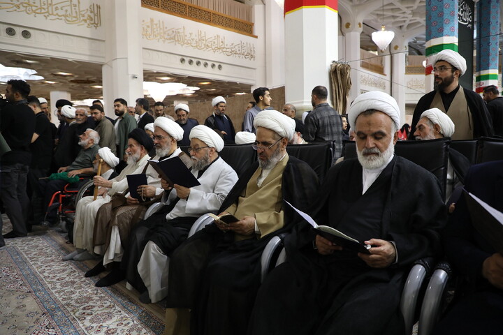 تصاویر/ مراسم چهلم رهبر شهید انقلاب آیت‌الله‌العظمی حسینی خامنه‌ای از سوی رهبر معظم انقلاب در حرم مطهر حضرت فاطمه معصومه سلام الله