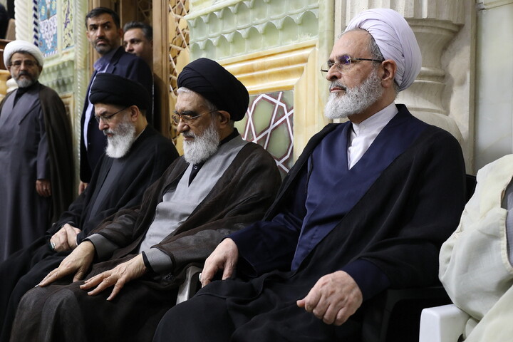 تصاویر/ مراسم چهلم رهبر شهید انقلاب آیت‌الله‌العظمی حسینی خامنه‌ای از سوی رهبر معظم انقلاب در حرم مطهر حضرت فاطمه معصومه سلام الله