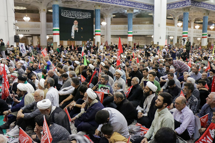 تصاویر/ مراسم اربعین تدفین امام شهید از طرف مقام معظم رهبری در قم