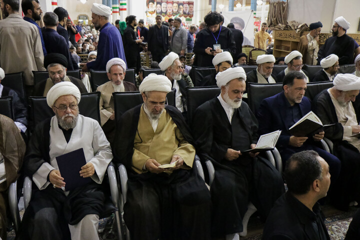 تصاویر/ مراسم اربعین تدفین امام شهید از طرف مقام معظم رهبری در قم