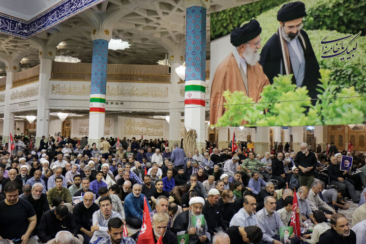 تصاویر/ مراسم اربعین تدفین امام شهید از طرف مقام معظم رهبری در قم