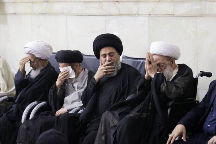 تصاویر/ مراسم اربعین تدفین امام شهید از طرف مقام معظم رهبری در قم