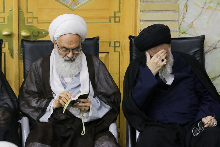 تصاویر/ مراسم اربعین تدفین امام شهید از طرف مقام معظم رهبری در قم