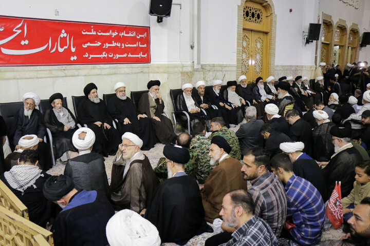 تصاویر/ مراسم اربعین تدفین امام شهید از طرف مقام معظم رهبری در قم