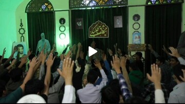 فیلم| برگزاری مراسم نوحه خوانی در دوره میثاق طلبگی یزد