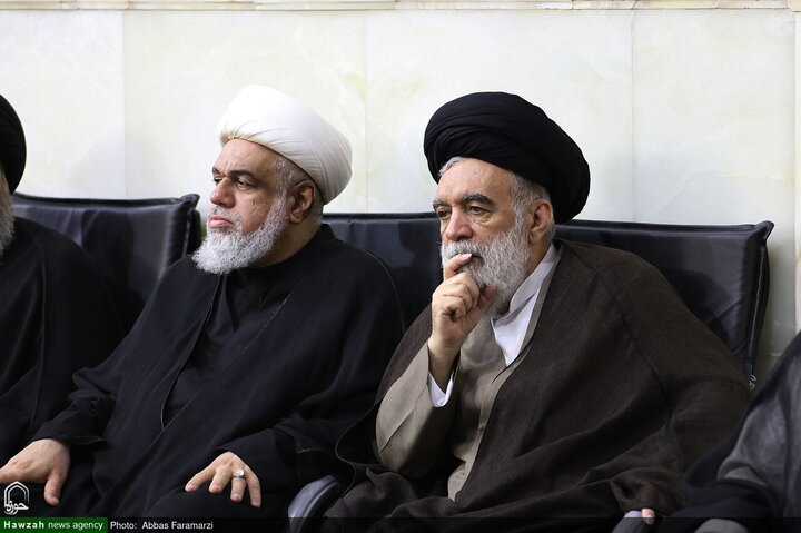 مراسم أربعينية تشييع قائد الثورة الشهيد آية الله العظمى الخامنئي في مرقد السيدة فاطمة المعصومة (عليها السلام)