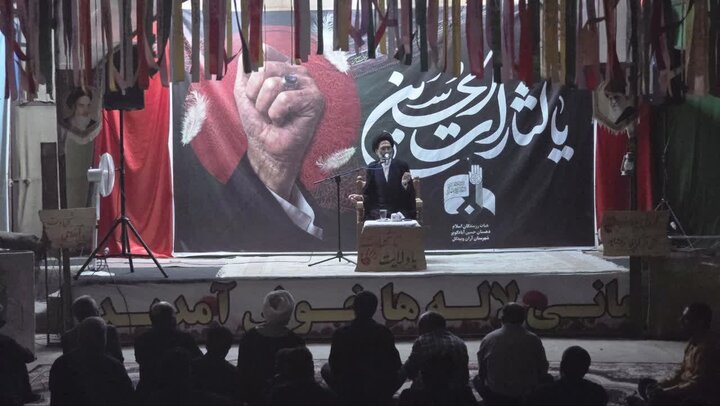 تصاویر/ مراسم چهلم رهبر شهید انقلاب آیت‌الله‌العظمی خامنه‌ای در حسین‌آبادکویر
